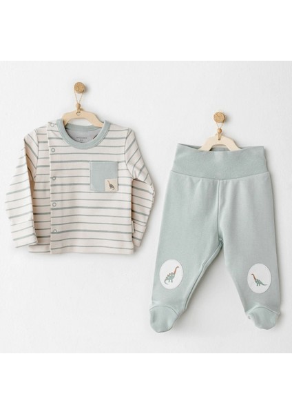 Andywawa AC26009 Mummy S Snuggle Saurus 2'li Zıbın Takım Green