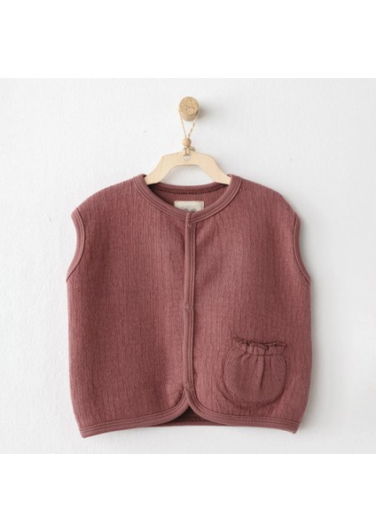 Andywawa AC26201 Casual Yelek Dusky Rose