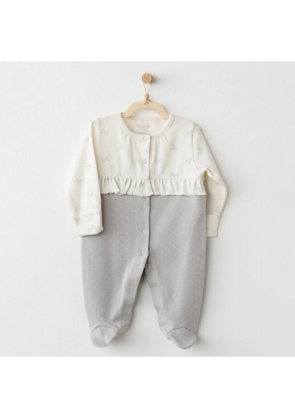 Andywawa AC26255 Baby Bow Bliss Tulum Ecru Grey
