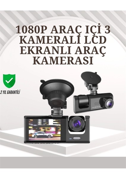 Ta-01 1080P Ön 720P Arka ve Iç Kamera Sistemli Dvr