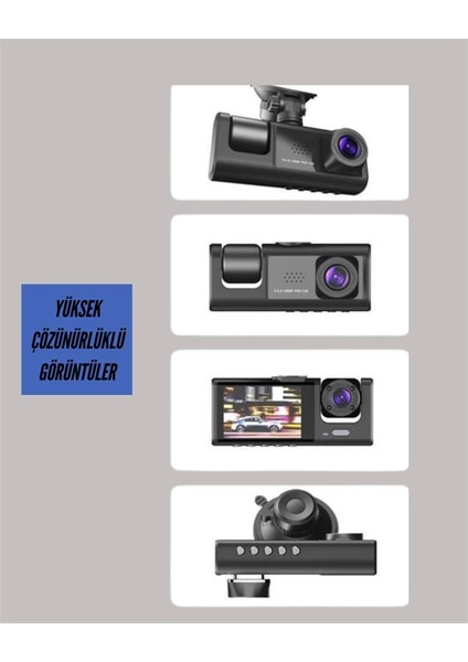 Ta-01 1080P Ön 720P Arka ve Iç Kamera Sistemli Dvr fırsatları