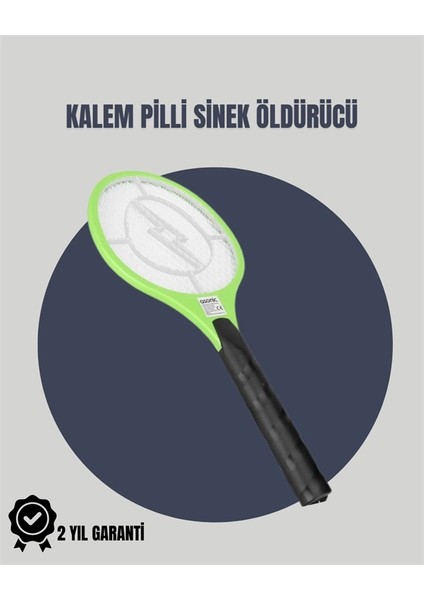 Taşınabilir Elektronik Sinek Swatter – Kimyasal Içermeyen, Ergonomik Tasarım