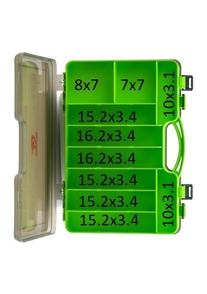 Çift Taraflı Seperatörlü Yeşil Suni Yem Kutusu 29.3X20.5X5.8 fırsatları