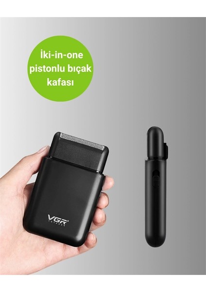 Pistonlu ve Örgülü Ağ Başlıklı Kart Tipi Traş Makinesi – Hafif, Güvenli, USB Şarjlı indirimleri