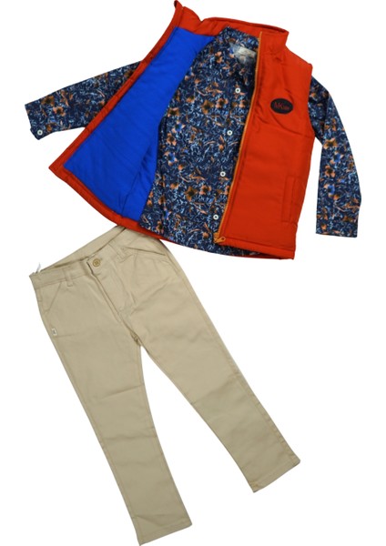 3'lü Takım Anorak Yelek & Gömlek &gabardin Pantolon Erkek Çocuk fiyatları