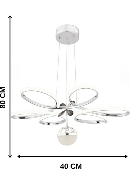 Flora Modern Krom Cam Avize Yatak Odası - Hol - Salon modelleri