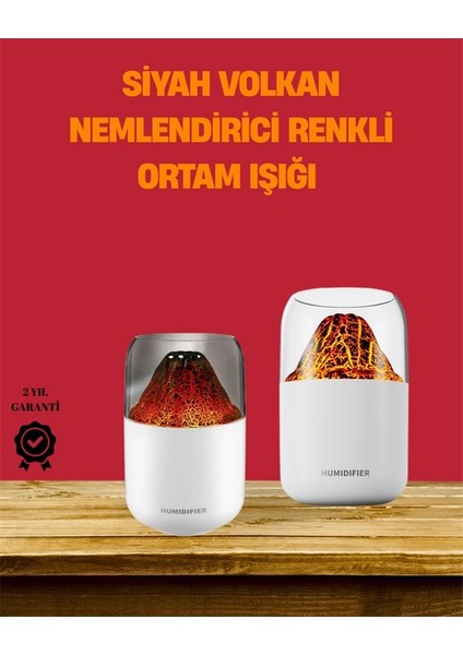 Alev Efektli Ultrasonik Difüzör – Sessiz Çalışma