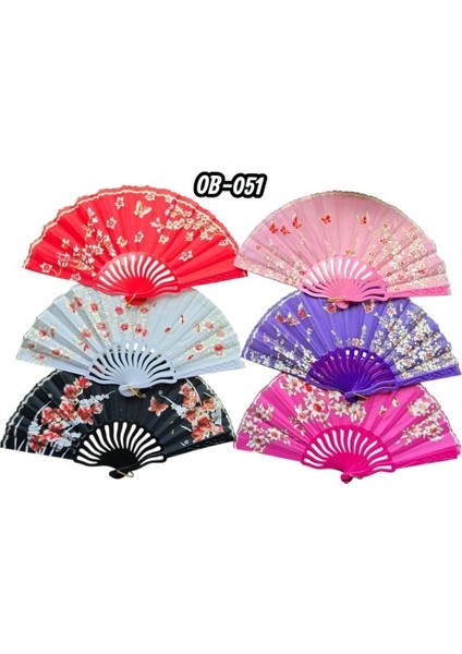 Plastik Kumaş Yelpaze 12 Adet Karışık Renk fiyatları