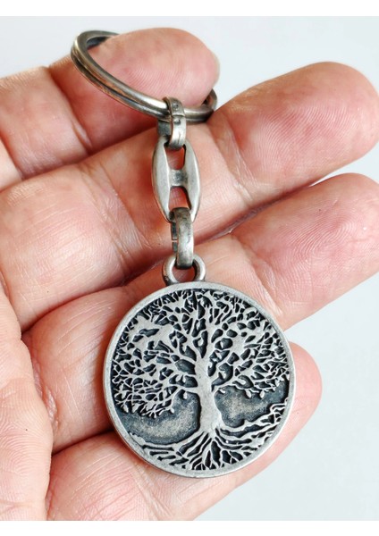 Hayat Ağacı Metal Anahtarlık