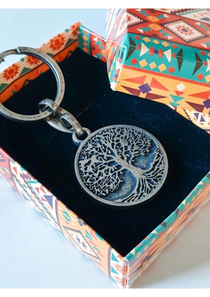 Hayat Ağacı Metal Anahtarlık
