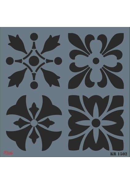 Rich Kr 1502 Fayans Stencil 30X30 cm