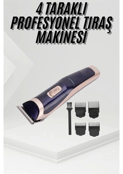 Tıraş Makinesi 4 Başlıklı Paslanmaz Çelik Bıçaklı Tüm Saç Tiplerine Uygun modelleri