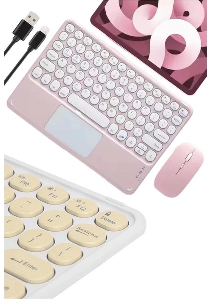 Bluetooth Touchpad Klavye 10.9 Inch Kablosuz Wifi Q Klavye Slim fırsatları