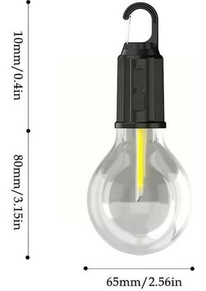 Askılı Kırılmaz LED Işık Kamp Bahçe Lambası Taşınabilir LED Ampul Şarjlı fırsatları