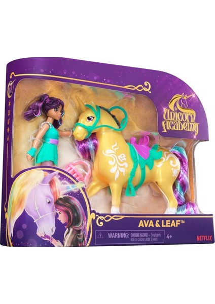 Unicorn Academy Ava ve Tek Boynuzlu At Leaf Seti 12 cm fiyatları