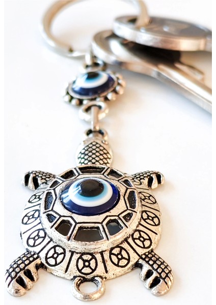 Nazar Boncuklu Metal Kaplumbağa Anahtarlık fiyatları