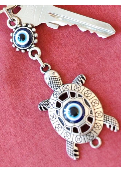 Nazar Boncuklu Metal Kaplumbağa Anahtarlık fırsatları