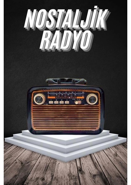 Eskitme Nostalji Tasarımlı Bluetoothlu Nostalji Radyo Ahşap Nostaljik Görünümlü fiyatları