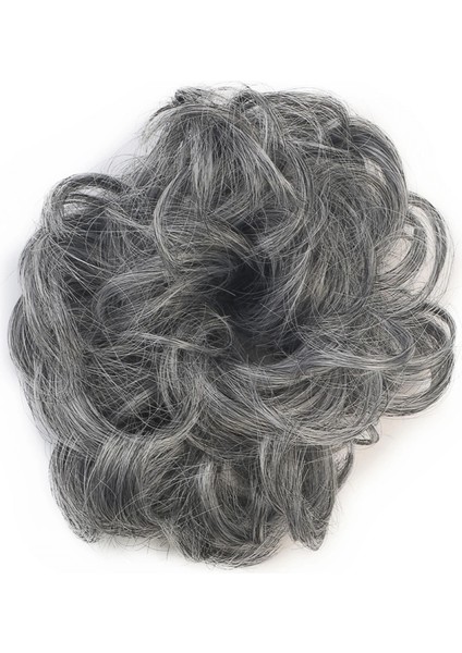 Saçlı Lastikli Topuz Toka - Kırçıllı Gri fiyatları