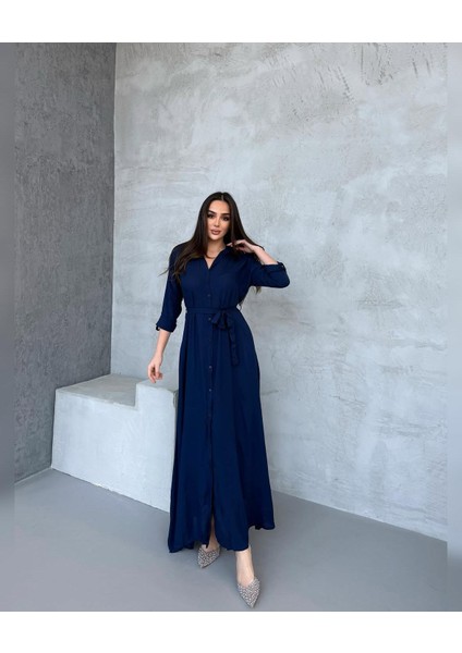 Salaş Kuşak Detay Gömlek Elbise fiyatları