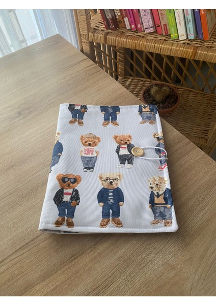 Pöticorn Teddy Bear Ayıcık Tablet Kılıfı Kitap Kılıfı Ajanda Kılıfı, Organizer, Hediye,
