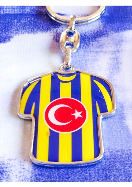 Sarı Lacivert Takım Formalı Metal Anahtarlık fiyatları