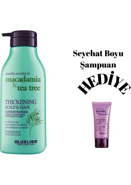 Tea Tree Oil Kepek Yağlanma Karşıtı Ince Telli Saçlar Için Bakım Kremi 500 ml