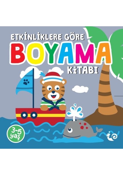 Etkinliklere Göre Boyama Kitabı - Gri