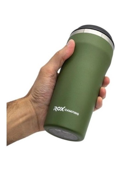 Campıng Kahve Termosu 0.45 Lt - Yeşil fırsatları