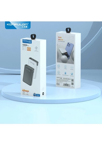 A6Q 22.5W USB 3.0 ve 20W Type-C Çıkışlı 10.000 Mah Pd Powerbank - BEYAZ-(5796) fiyatları