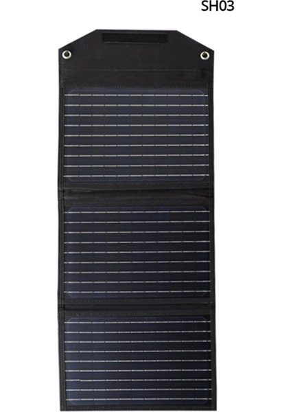 Sh-03 30W Hızlı Şarj Taşınabilir Güneş Enerji Paneli Şarj Istasyonu - SIYAH-(5796) fiyatları