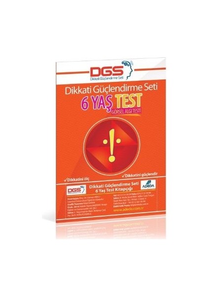 Dikkati Güçlendirme Seti 6 Yaş Test