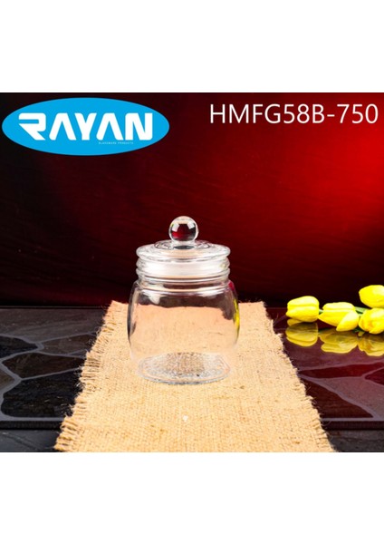 Rayan Cam Kavanoz HMFG58B-750