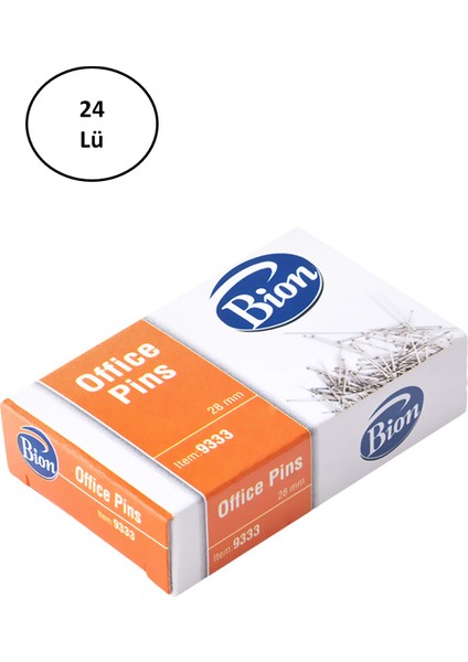 Mas 9333 Toplu Iğne 28 mm 50 Gram 24'lü