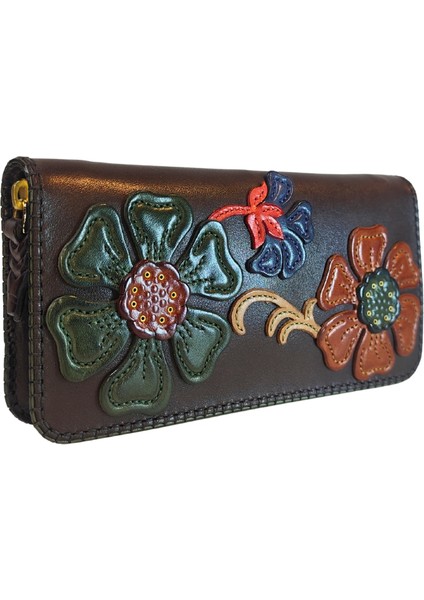 Oşum El Yapımı (Handmade) Çok Bölmeli, Bozuk Para ve Bol kartlık Alanlı Kadın Deri Cüzdan 40062 fiyatları