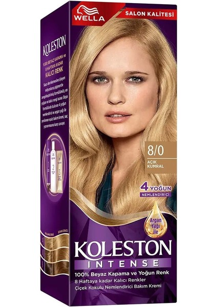 Koleston Intense Saç Boyası 8/0 Açık Kumral - Salon Kalitesi