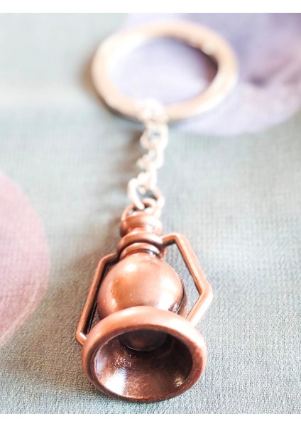 Metal Bakır Renkli Gaz Lambası Şeklinde Anahtarlık fırsatları