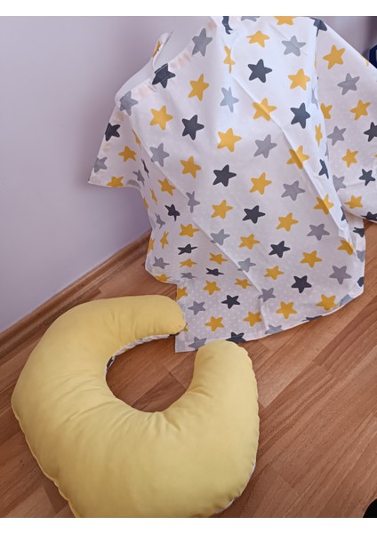 Sarı Yıldız Düz Sarı 2 Parça Emzirme Seti fiyatları