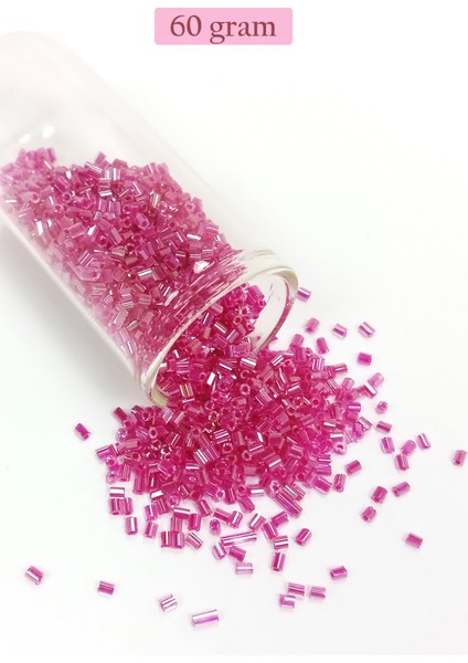 Kesme Cam Boncuk 2mm - 60 Gram - Şeffaf Pembe - BNC382