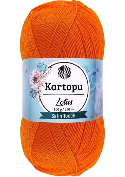 1 Adet Lotus Bikini Büstiyer Bluz Örgü Ipi K273 Turuncu