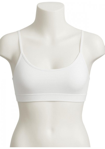 Miraxx Beyaz Mı Emay 1815 6&apos;lı Pedli Alıştırma Sütyeni