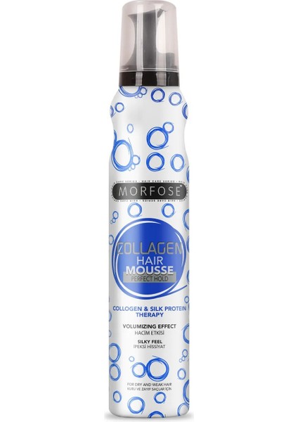 Kolajen Saç Köpük 200 ml - Besleyici Parlak Görünüm - Mrfs
