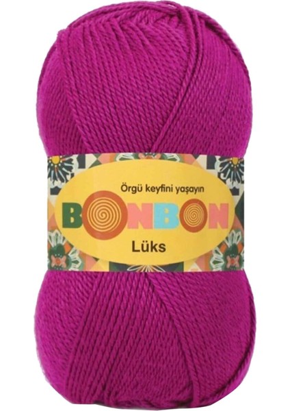 1 Adet Lüks Patik Ipi Yünü Fuşya 98403