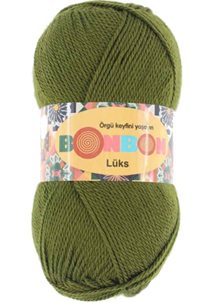 1 Adet Lüks Patik Ipi Yünü Haki 98686