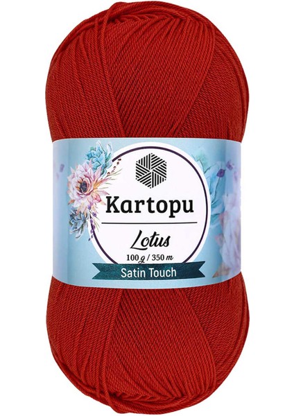 1 Adet Lotus Bikini Büstiyer Bluz Örgü Ipi K101 Nar Çiçeği