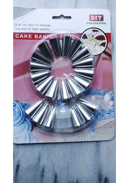 22 Parça Metal Kek Kalıbı Seti ROYALEKS-RA-560