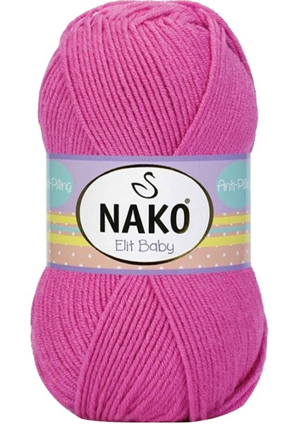 1 Adet Elite Baby El Örgü Ipi Tüylenmeyen Bebek Yünü Çöl Gülü 5278