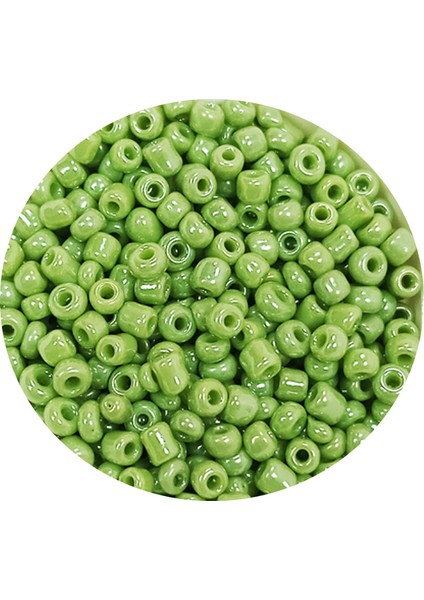 Dökme Cam Kum Boncuk (11/0) 2 mm - 60 Gram - Açık Yeşil - BNC038 fiyatları