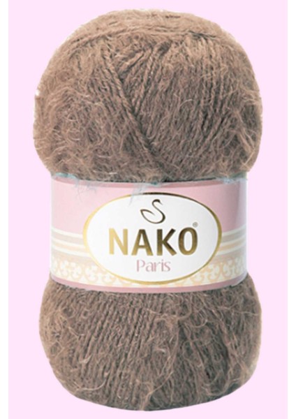 1 Adet Paris El Örgü Ipi Yünü Boz Kahve 3890