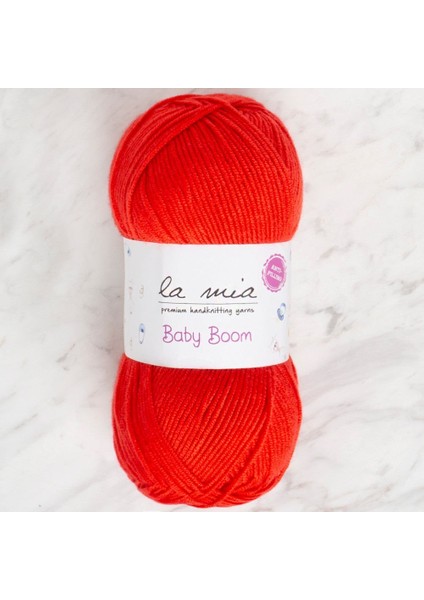 La Mia Baby Boom Kırmızı El Örgü Ipi - 1170 - 34108